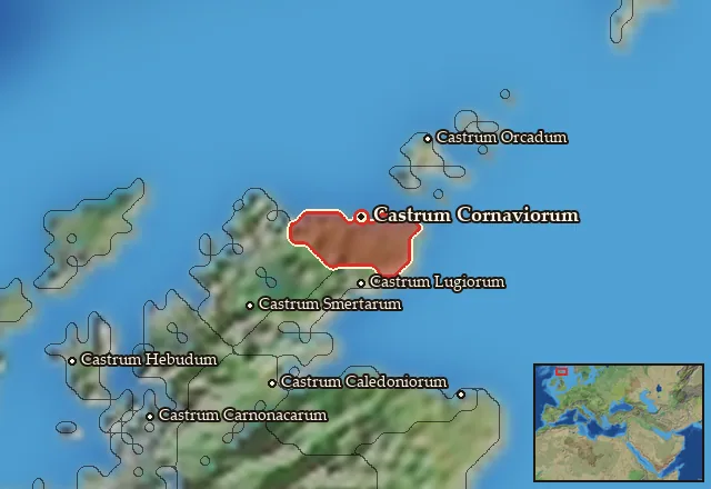 Map of Cornavia and its neighbours