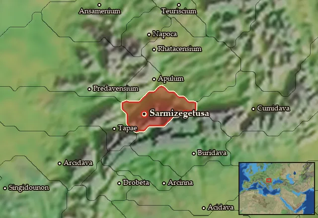 Map of Dacia and its neighbours