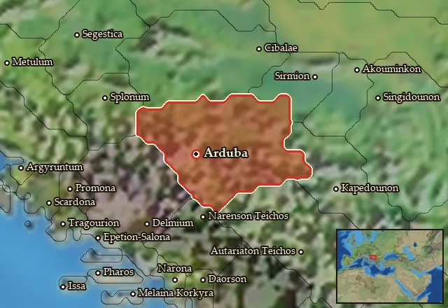 Map of Daesitiatia and its neighbours