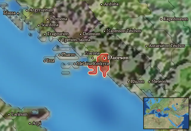 Map of Daorsia and its neighbours