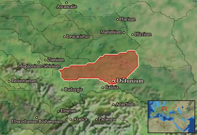 Map of Didunia and its neighbours