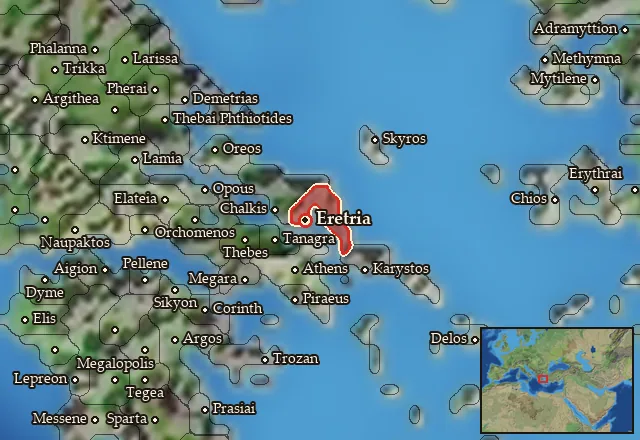 Map of Dirphysia and its neighbours