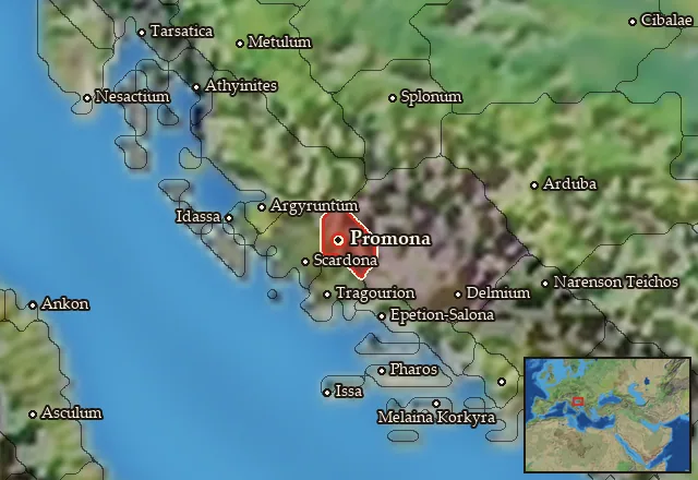 Map of Ditionia and its neighbours