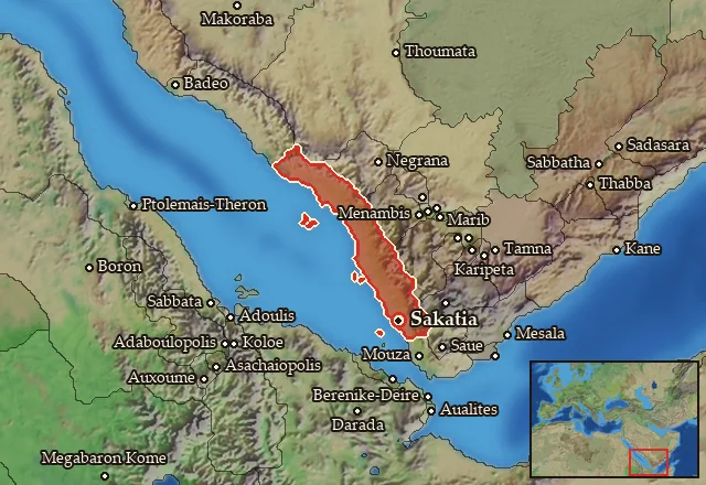 Map of Elisaria and its neighbours