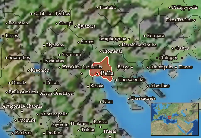 Map of Emathia and its neighbours