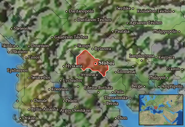 Map of Erigonia and its neighbours