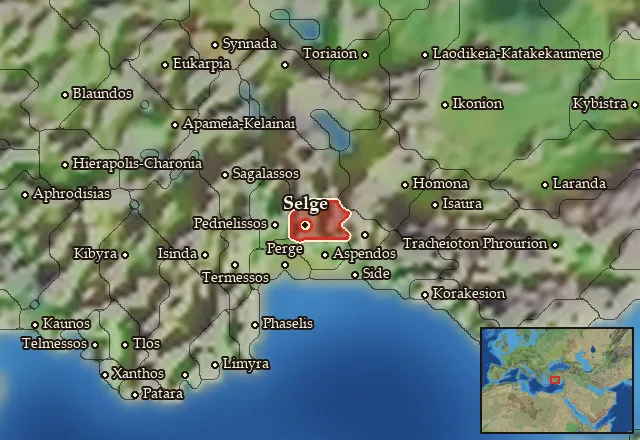 Map of Eurymedoneia and its neighbours