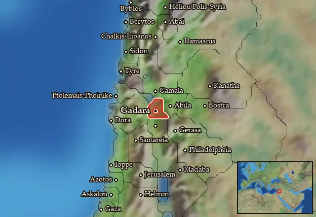 Map of Gadaris and its neighbours