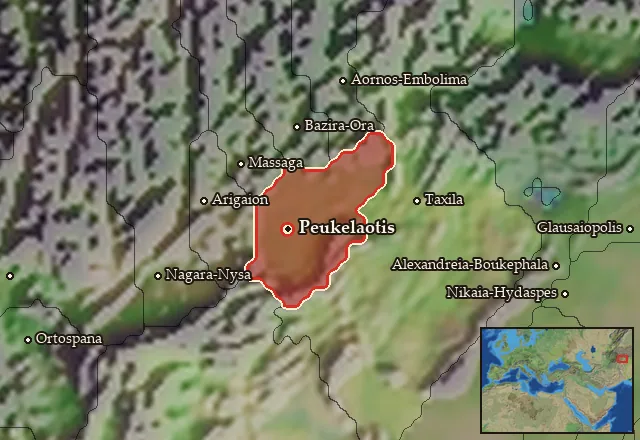 Map of Gandaritis and its neighbours