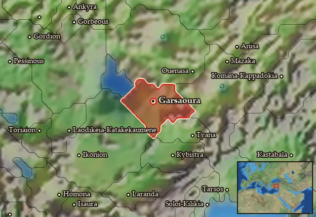 Map of Garsaouritis and its neighbours
