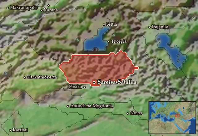 Map of Gordyene and its neighbours