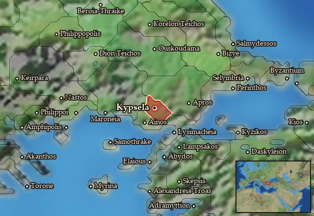 Map of Hebros and its neighbours
