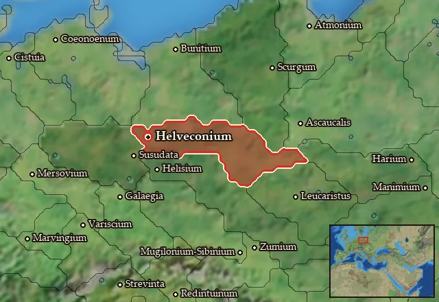 Map of Helveconia and its neighbours