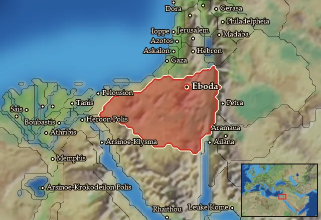 Map of Hesperos Arabia and its neighbours