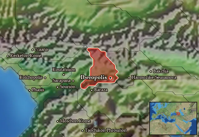 Map of Hesperos Iberia and its neighbours