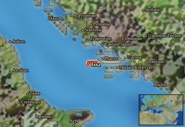 Map of Issa and its neighbours