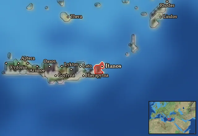 Map of Itania and its neighbours