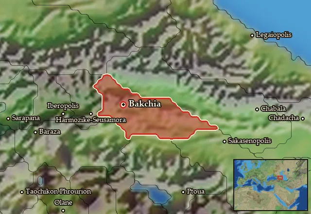 Map of Kambysene-Gogarene and its neighbours