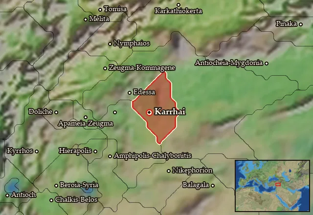 Map of Kharranu and its neighbours