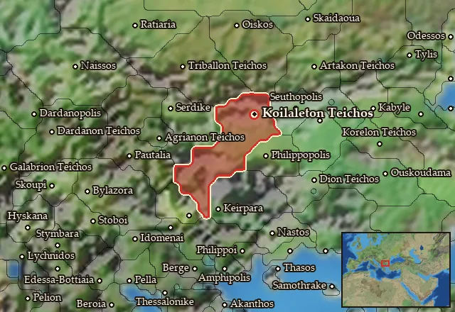 Map of Koilaletia and its neighbours