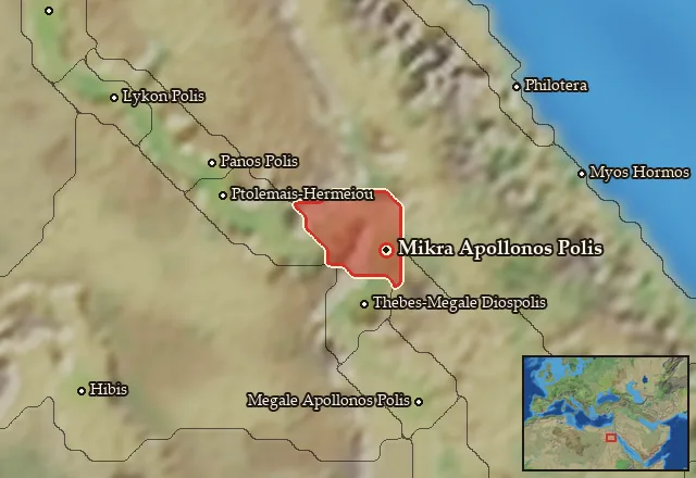 Map of Koptites-Tentyrites Nomoi and its neighbours