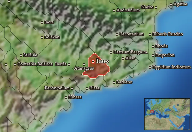 Map of Lacetania and its neighbours