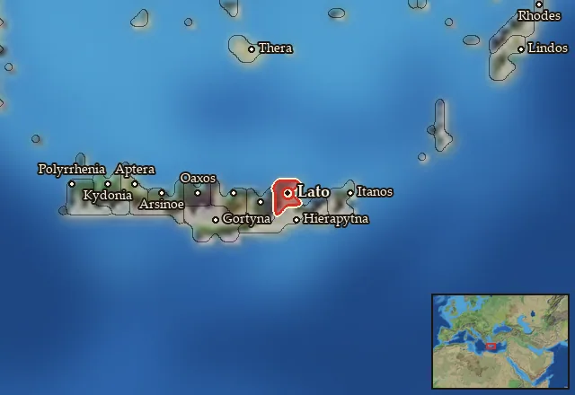 Map of Latia and its neighbours