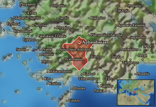 Map of Lelegia and its neighbours