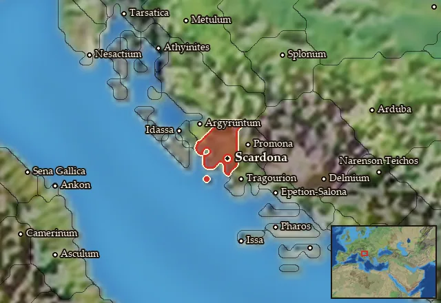 Map of Liburnia Orientalis and its neighbours
