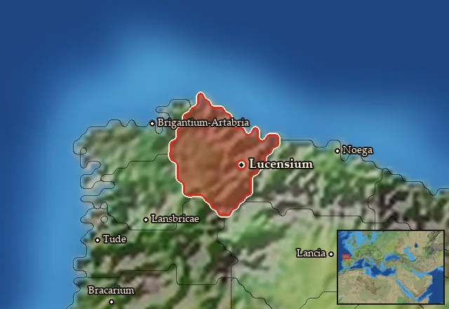 Map of Lucensia and its neighbours