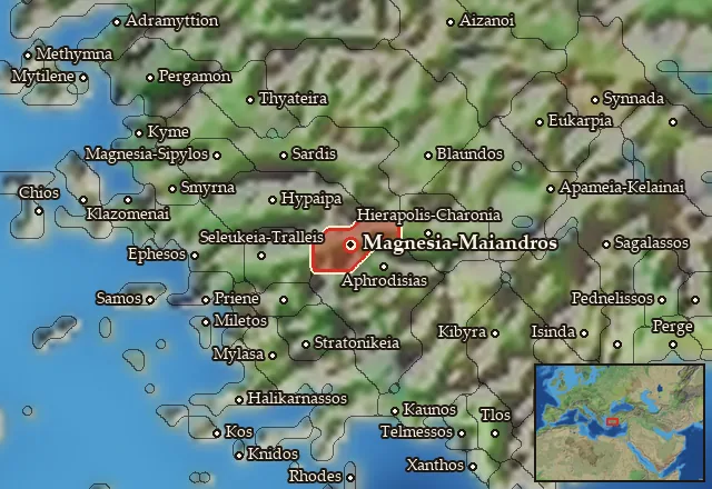 Map of Maiandros and its neighbours