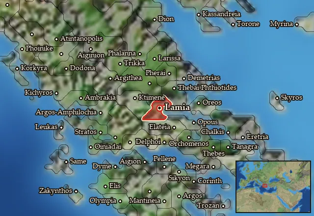 Map of Malis-Ainis and its neighbours