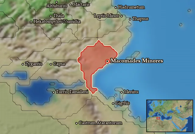 Map of Maqoma Zaxyir and its neighbours