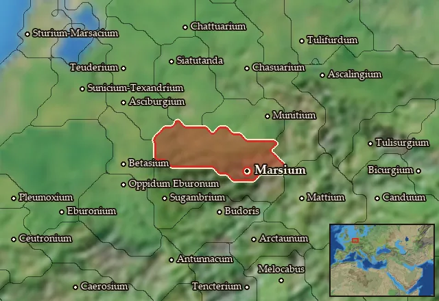 Map of Marsia Vetus and its neighbours