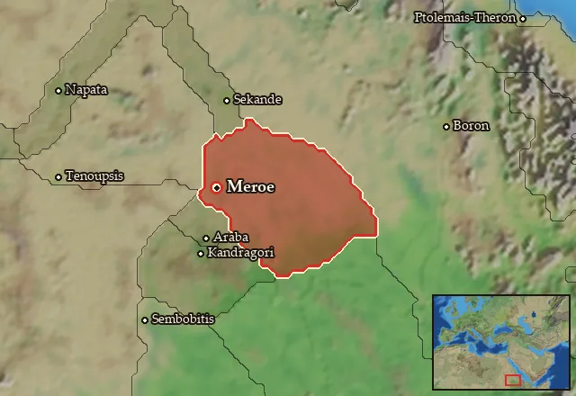 Map of Medwi and its neighbours