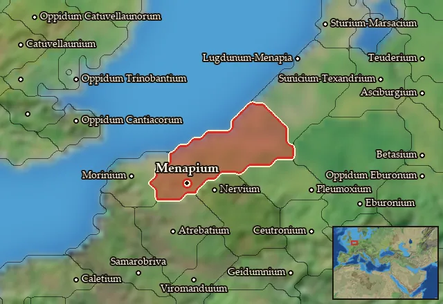 Map of Menapia and its neighbours