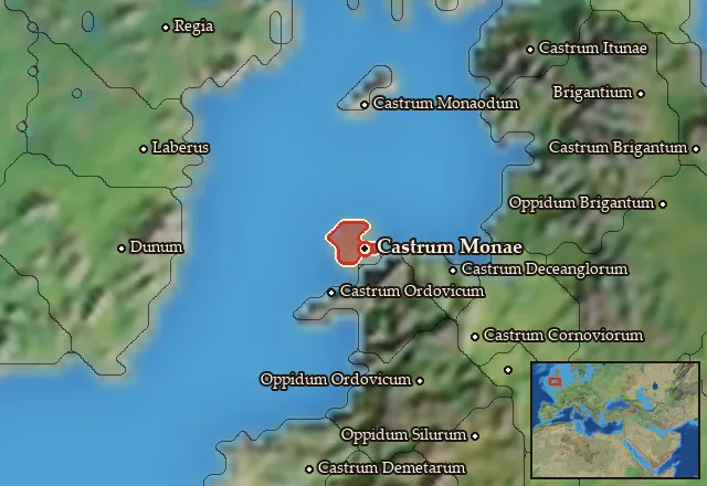 Map of Mona and its neighbours