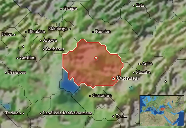 Map of Morimene-Chammanene and its neighbours