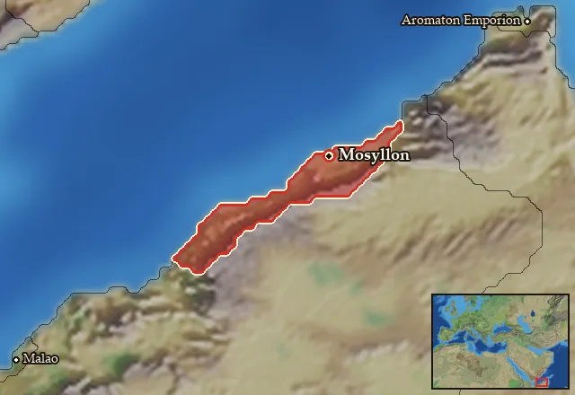 Map of Mosyllia and its neighbours