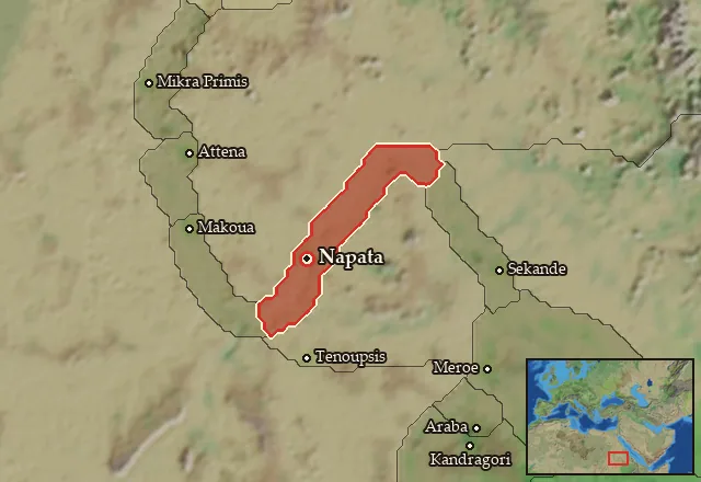 Map of Napa and its neighbours