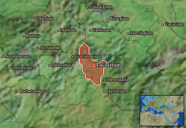 Map of Nemetia Vetus and its neighbours