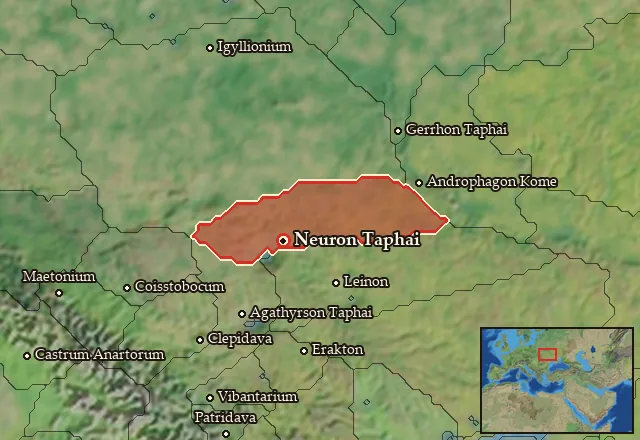 Map of Neuria and its neighbours