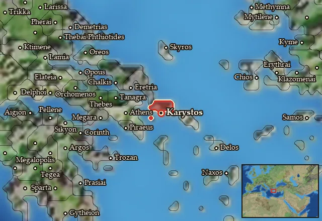 Map of Ocheia and its neighbours