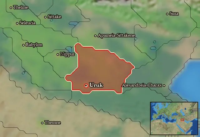 Map of Orchoe and its neighbours