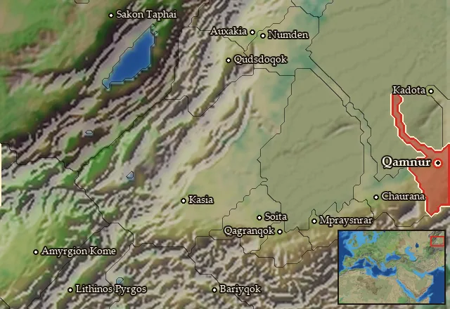 Map of Ottorochora and its neighbours