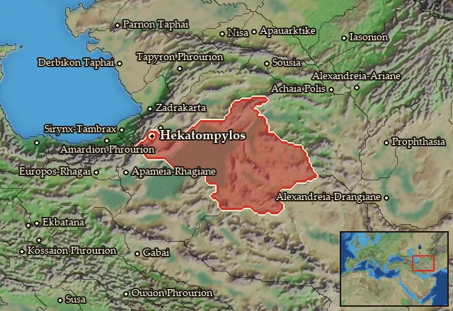 Map of Parthia and its neighbours