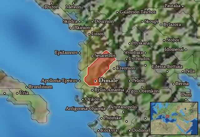 Map of Parthinia and its neighbours