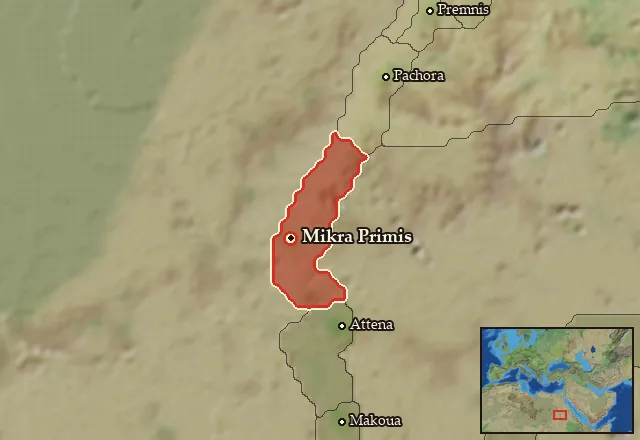 Map of Pedeme and its neighbours