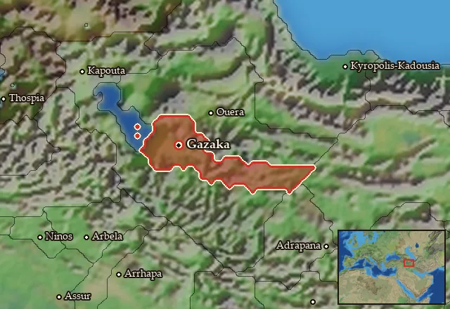 Map of Pedias Atropatene and its neighbours