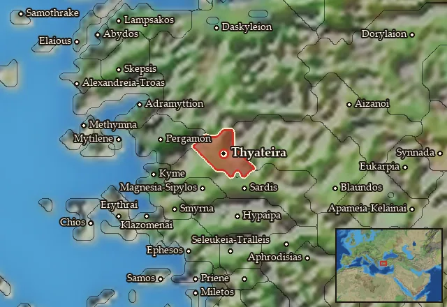 Map of Pelopeia and its neighbours